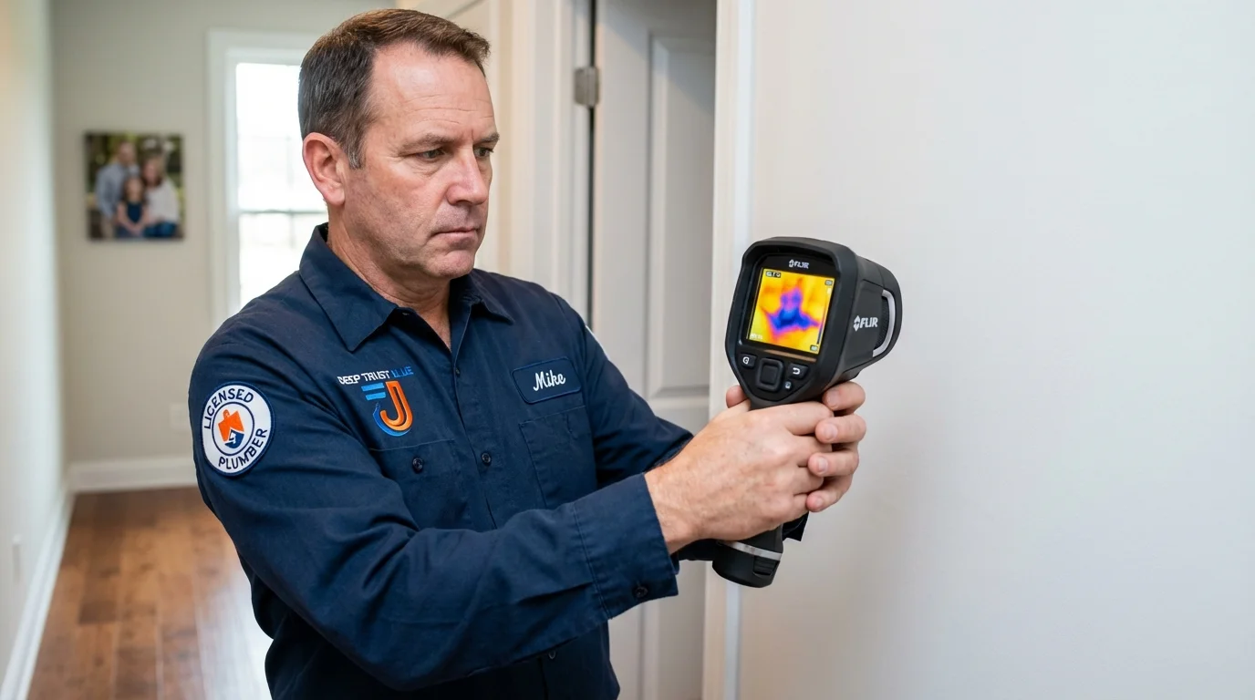 Thermal imaging leak detection by Johns Plumbing LLC in Fort Myers
